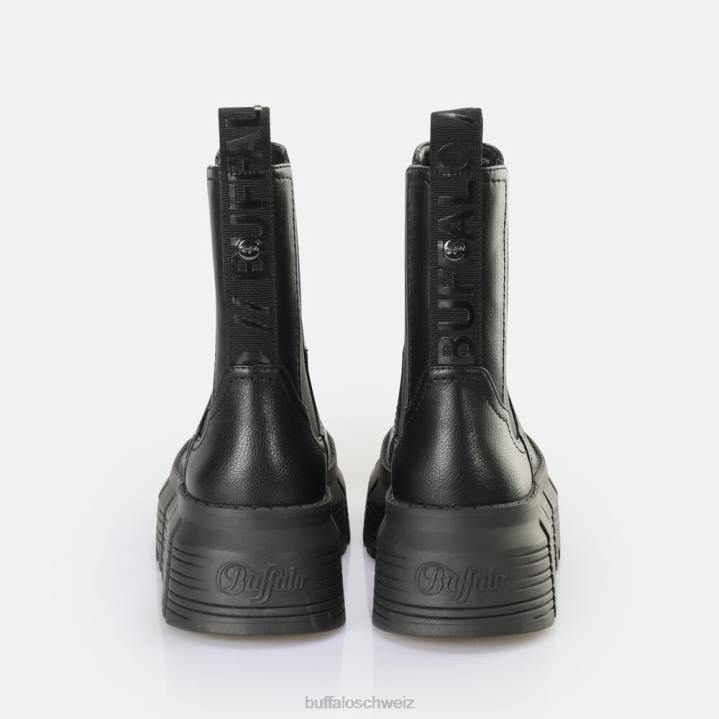 Buffalo Ava Chelsea veganer Stiefel 846Z619 Schwarz|Stiefel