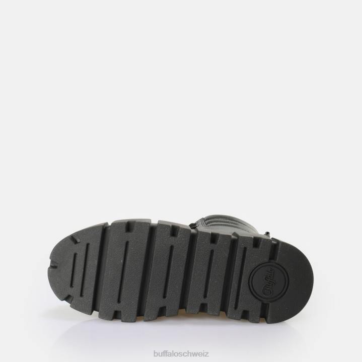 Buffalo Ava Laceup Mid Boot vegan 846Z894 Schwarz|Stiefel