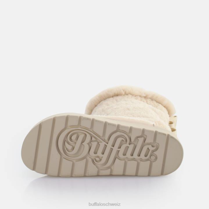 Buffalo Eve-Schlupfstiefel vegan 846Z622 Creme|Stiefel
