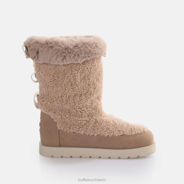Buffalo Eve-Schlupfstiefel vegan 846Z826 Taupe|Stiefel