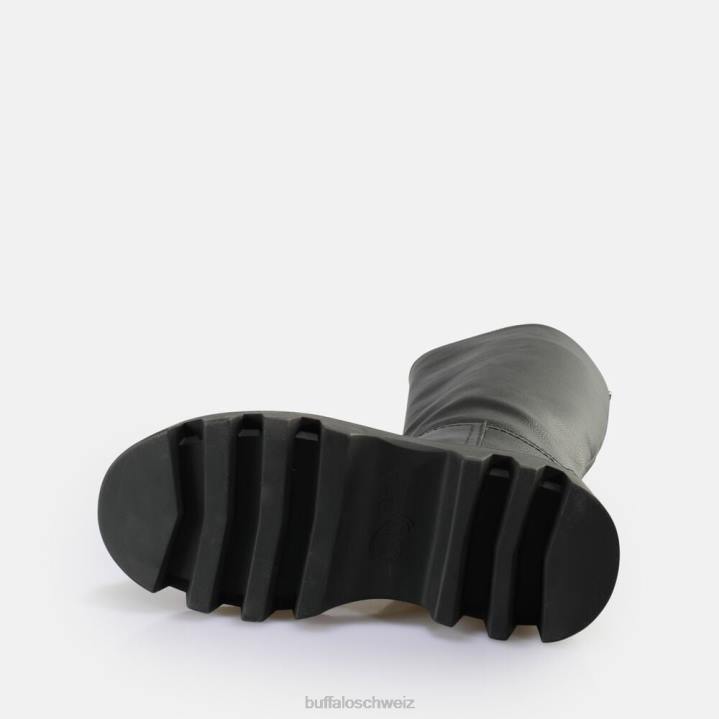 Buffalo Flora Boot Boot vegan 846Z361 Schwarz|Stiefel