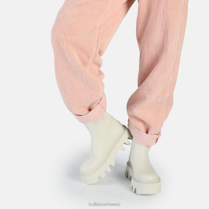 Buffalo Flora Chelsea Hi Boot vegan 846Z615 Creme|Stiefel