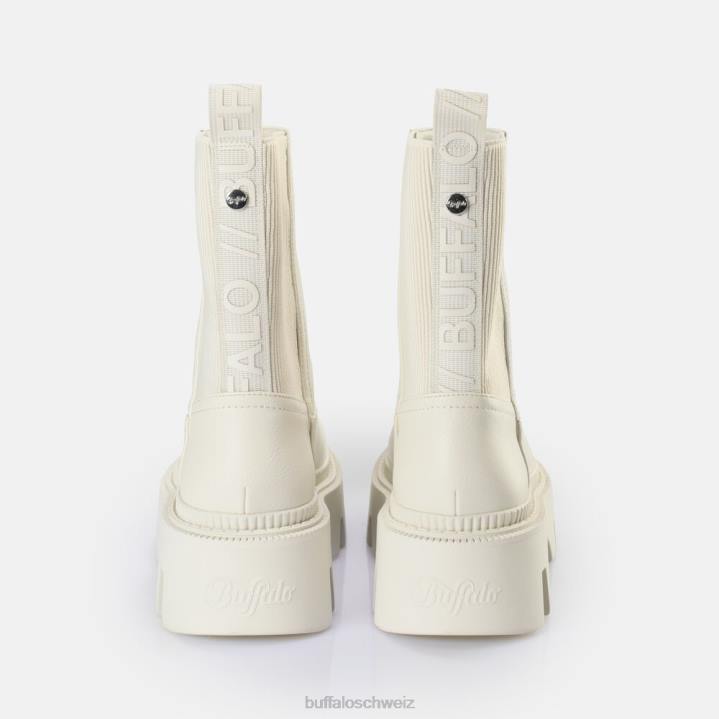 Buffalo Flora Chelsea Hi Boot vegan 846Z615 Creme|Stiefel