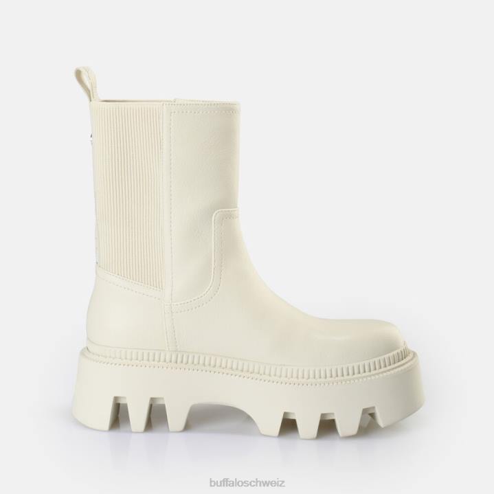 Buffalo Flora Chelsea Hi Boot vegan 846Z615 Creme|Stiefel