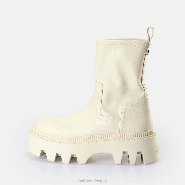 Buffalo Flora Sock Boot vegan 846Z761 Creme|Stiefel
