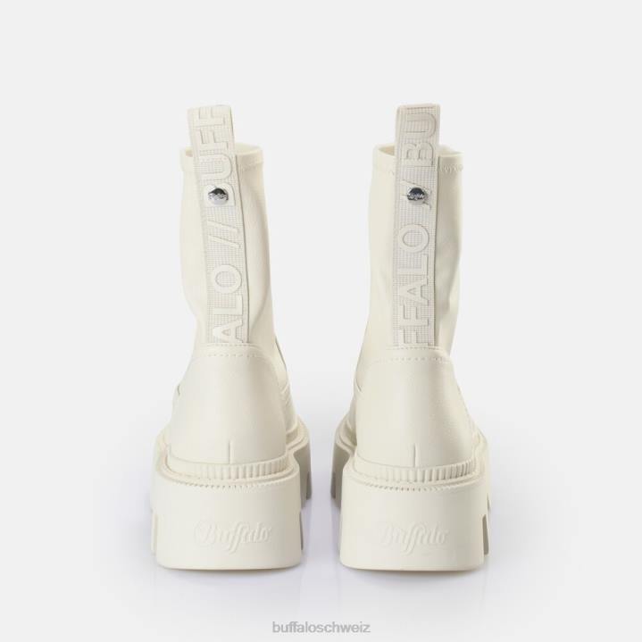 Buffalo Flora Sock Boot vegan 846Z761 Creme|Stiefel