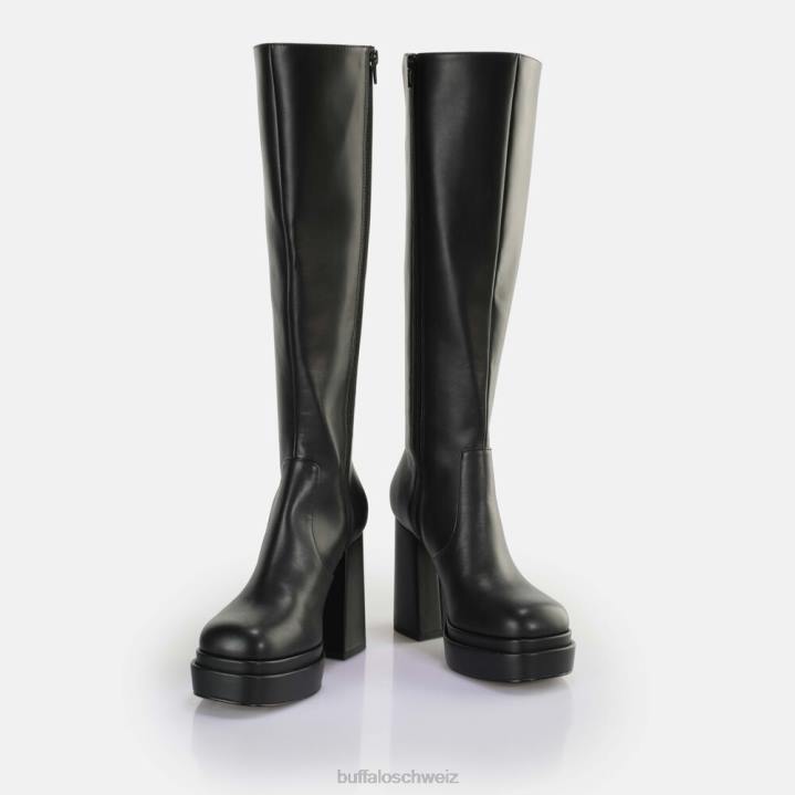 Buffalo May Boot Hi Boot Vegan 846Z388 Schwarz|Stiefel
