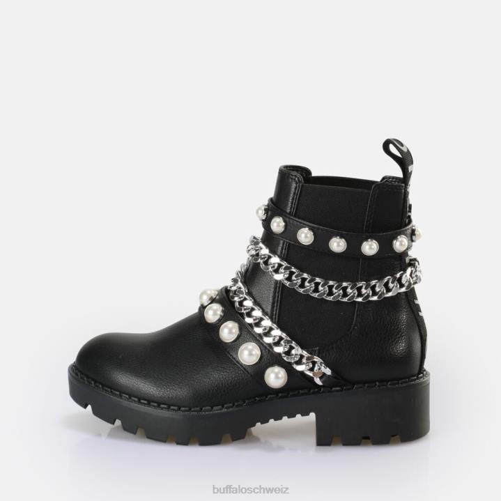 Buffalo Wave Pearl Chelsea Boot vegan 846Z618 Schwarz|Stiefel