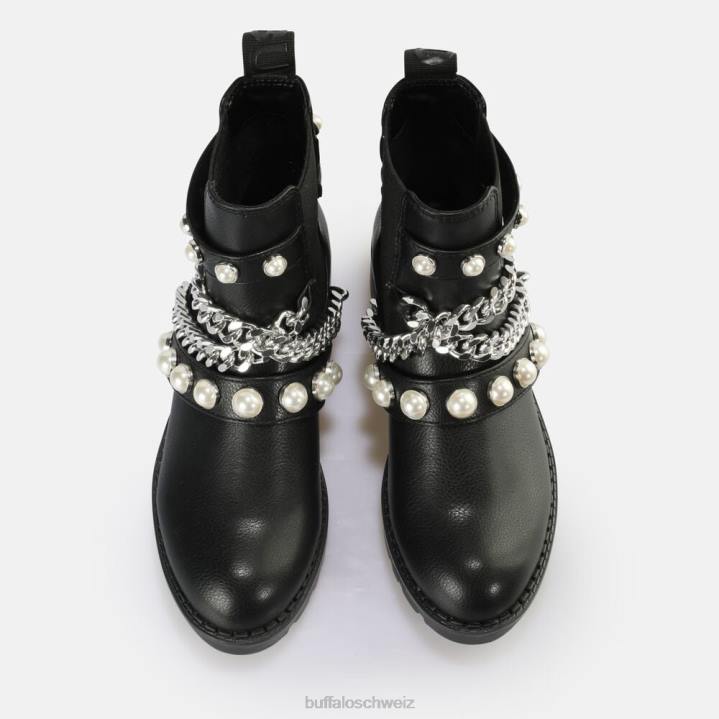 Buffalo Wave Pearl Chelsea Boot vegan 846Z618 Schwarz|Stiefel