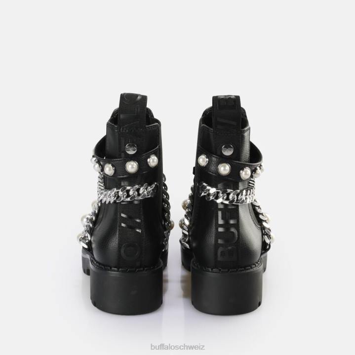 Buffalo Wave Pearl Chelsea Boot vegan 846Z618 Schwarz|Stiefel