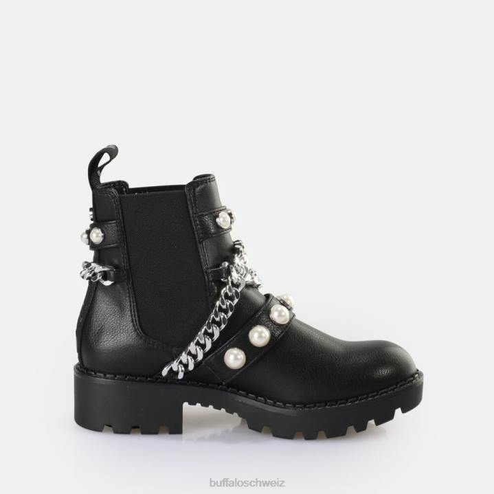 Buffalo Wave Pearl Chelsea Boot vegan 846Z618 Schwarz|Stiefel