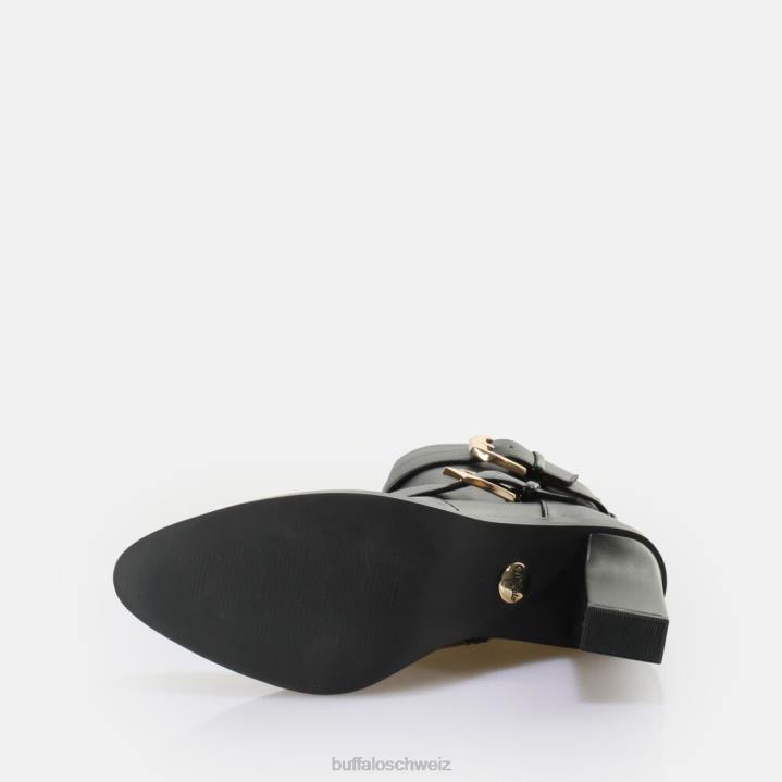 Buffalo Zoe Buckle Boot Boot vegan 846Z711 Schwarz|Stiefel