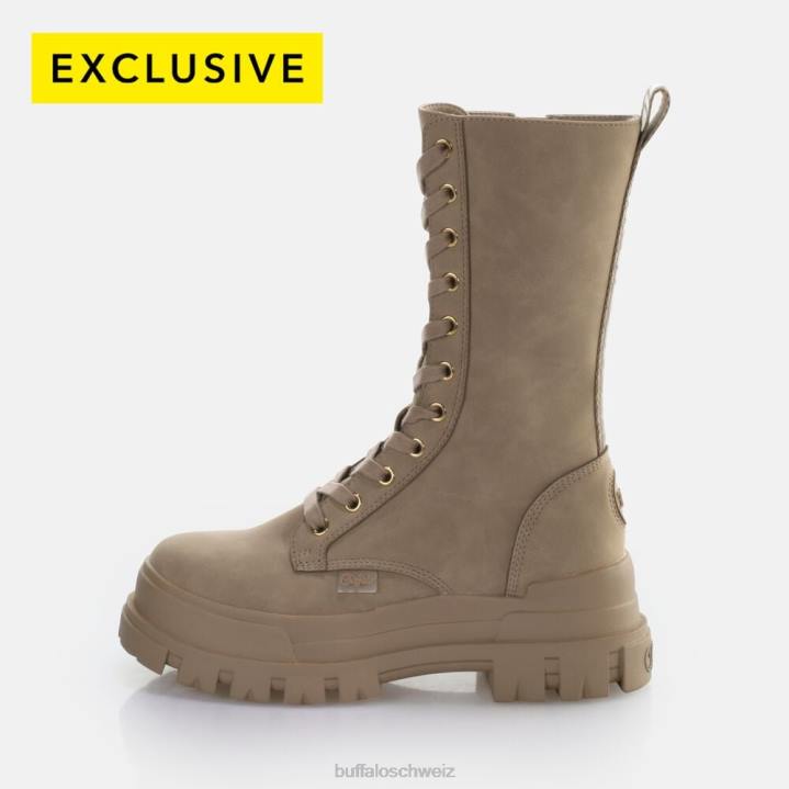 Buffalo aspha clf warmer Schnürstiefel vegan 846Z548 Beige|Stiefel