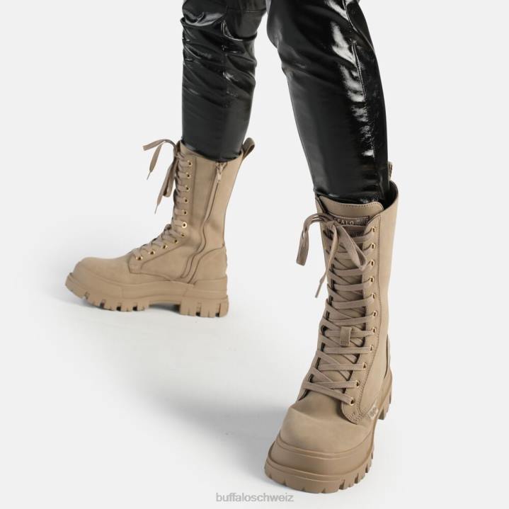 Buffalo aspha clf warmer Schnürstiefel vegan 846Z548 Beige|Stiefel