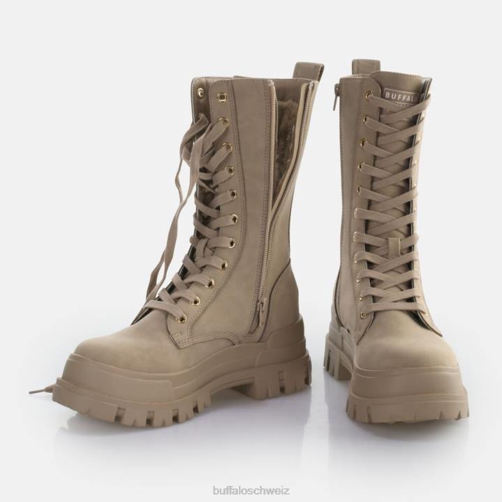 Buffalo aspha clf warmer Schnürstiefel vegan 846Z548 Beige|Stiefel
