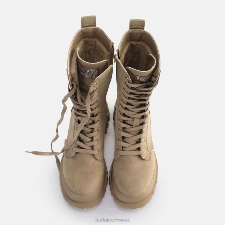 Buffalo aspha clf warmer Schnürstiefel vegan 846Z548 Beige|Stiefel