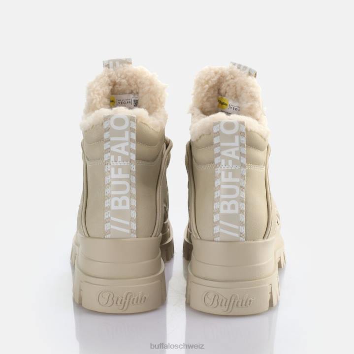 Buffalo aspha nc mittelwarmes veganes Nubuk 846Z684 Beige|Stiefel
