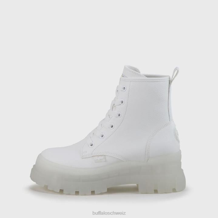 Buffalo aspha rld Halbstiefel vegan 846Z360 Weiss|Stiefel