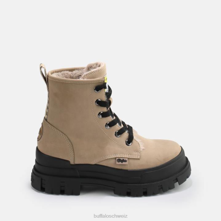Buffalo aspha rld vegane Stiefel 846Z275 Taupe|Stiefel