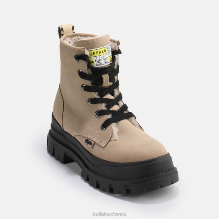 Buffalo aspha rld vegane Stiefel 846Z275 Taupe|Stiefel