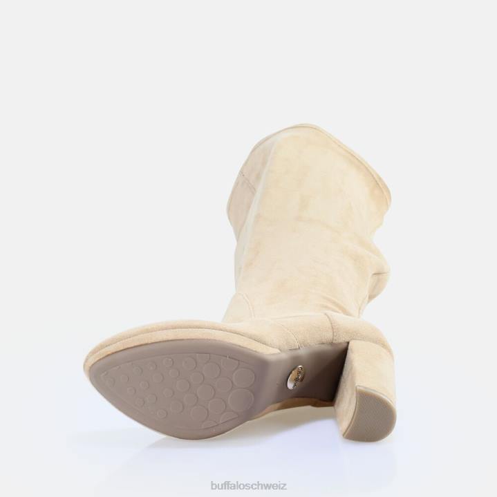 Buffalo Amy Overknee-Stiefel vegan 846Z760 Creme|Stiefel