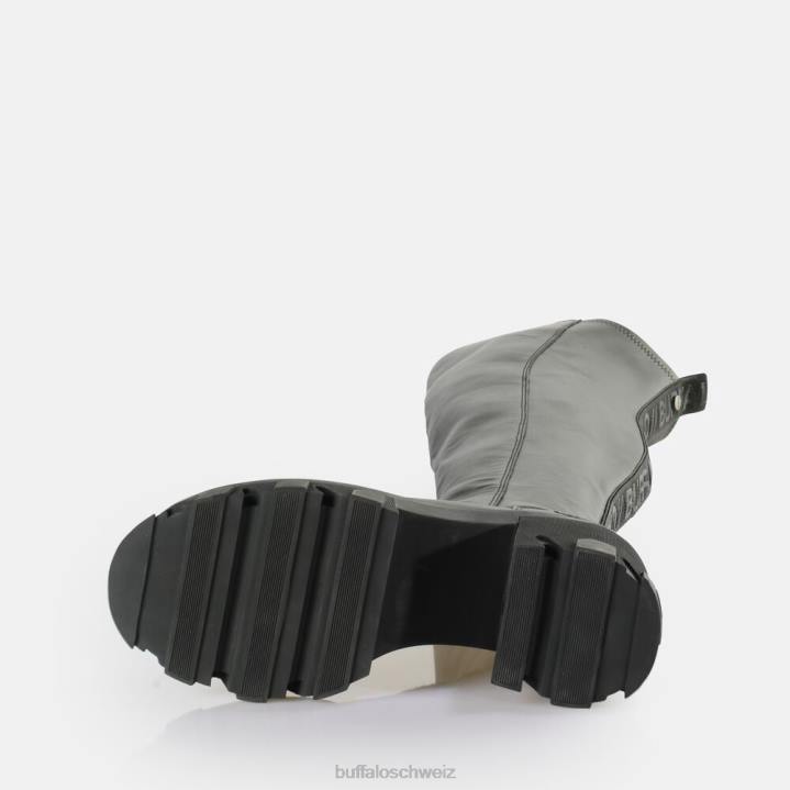 Buffalo Aufruhr wegen Boot Vegan 846Z563 Schwarz|Stiefel