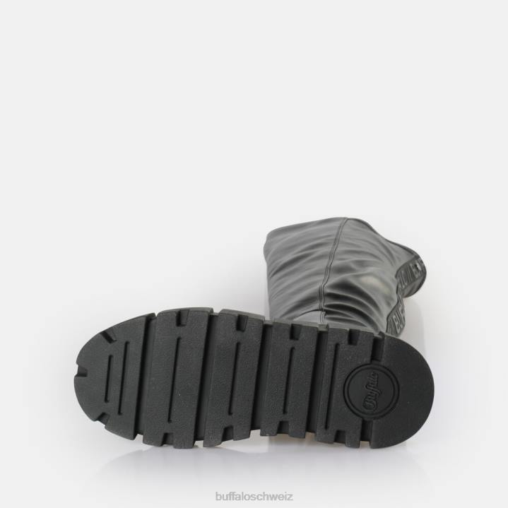 Buffalo Ava Overknee-Stiefel vegan 846Z737 Schwarz|Stiefel