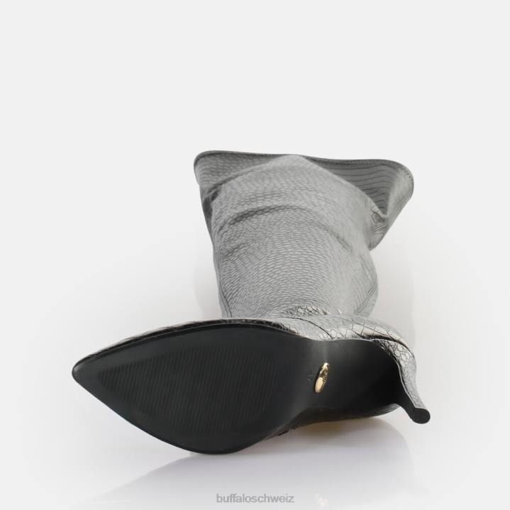 Buffalo Marjorie Overknee-Mittelstiefel vegan 846Z823 Schwarz|Stiefel