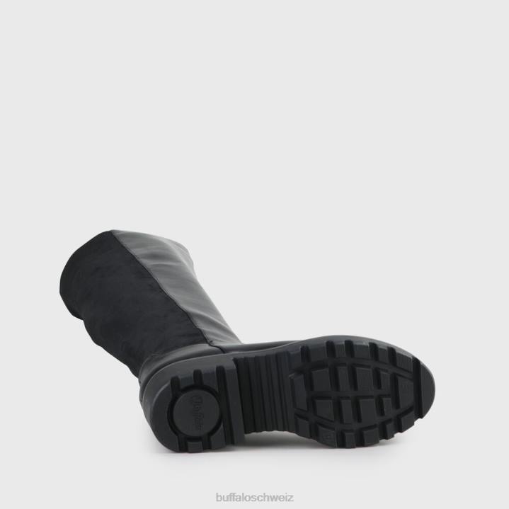 Buffalo Mireya Overknee-Stiefel vegan 846Z477 Schwarz|Stiefel