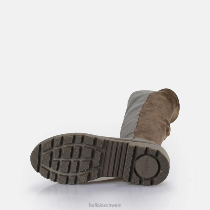 Buffalo Mireya Overknee-Stiefel vegan 846Z610 Taupe|Stiefel