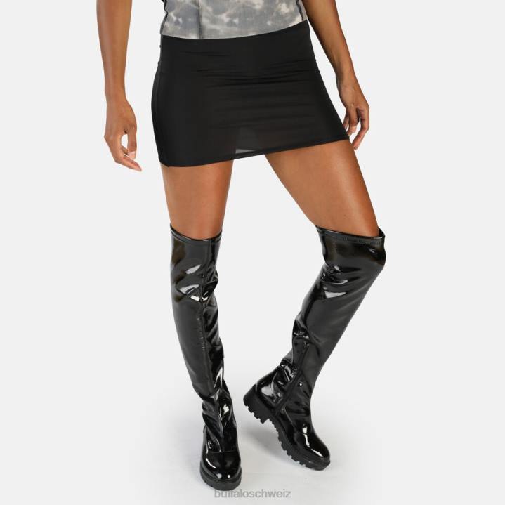 Buffalo Myrna Overknee-Stiefel vegan 846Z511 Schwarz|Stiefel