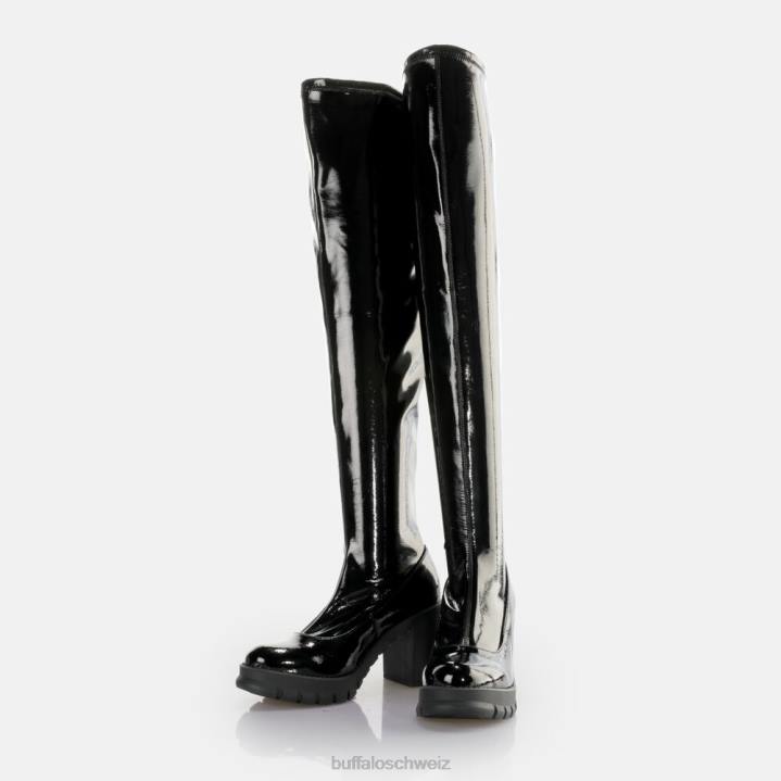 Buffalo Oslo über Boot vegan 846Z824 Schwarz|Stiefel