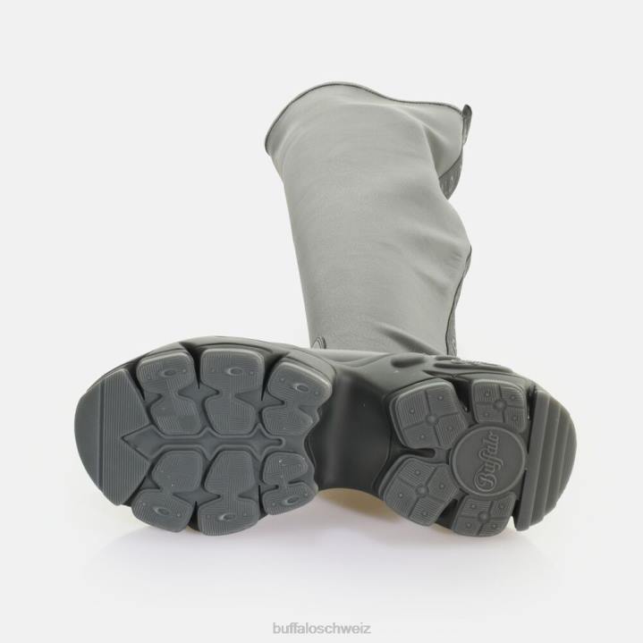 Buffalo binärer Overknee-Stiefel vegan 846Z472 Schwarz|Stiefel