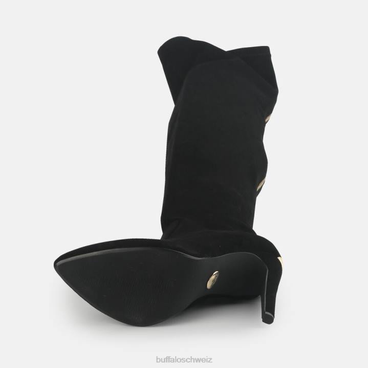 Buffalo marjorie2 Overknee-Vegan 846Z869 Schwarz|Stiefel