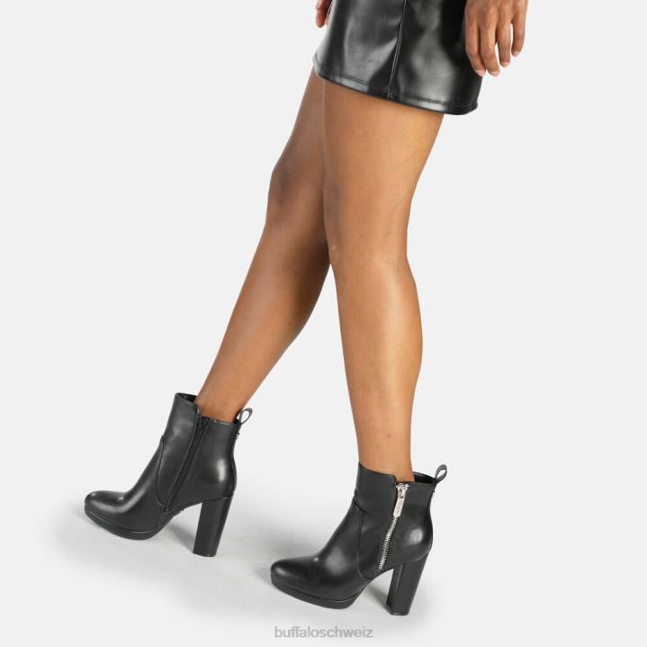 Buffalo Amy Zip Stiefeletten vegan 846Z740 Schwarz|Stiefel