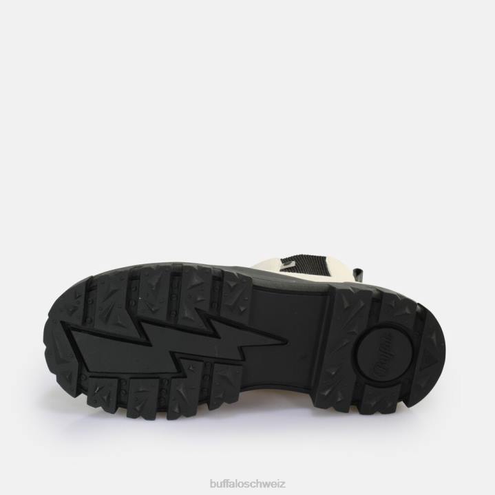 Buffalo Aspha Chelsea Mid Ankle Boot vegan 846Z478 eierschale/schwarz|Stiefel