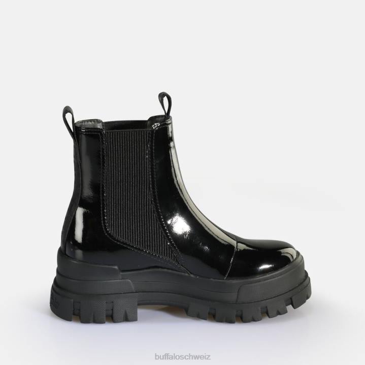 Buffalo Aspha Chelsea Mid Ankle Boot vegan 846Z479 Schwarz|Stiefel