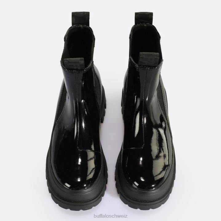 Buffalo Aspha Chelsea Mid Ankle Boot vegan 846Z479 Schwarz|Stiefel