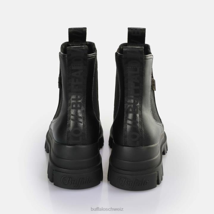 Buffalo Aspha Chelsea Mid Ankle Boot vegan 846Z481 Schwarz|Stiefel