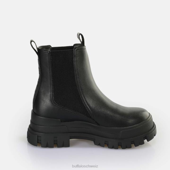Buffalo Aspha Chelsea Mid Ankle Boot vegan 846Z481 Schwarz|Stiefel
