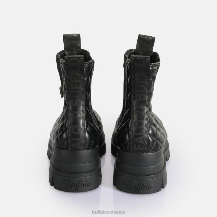 Buffalo Aspha Chelsea Mid Ankle Boot vegan 846Z536 schwarze Unterlage|Stiefel