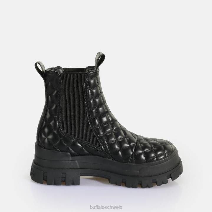 Buffalo Aspha Chelsea Mid Ankle Boot vegan 846Z536 schwarze Unterlage|Stiefel