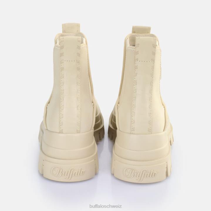 Buffalo Aspha Chelsea-Stiefelette vegan 846Z363 Creme|Stiefel