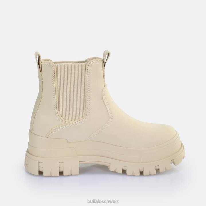 Buffalo Aspha Chelsea-Stiefelette vegan 846Z363 Creme|Stiefel