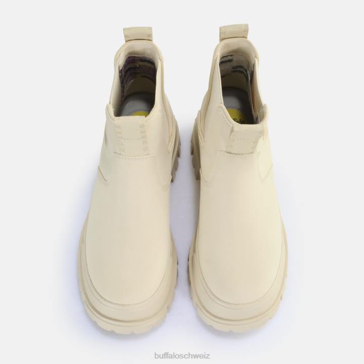 Buffalo Aspha Chelsea-Stiefelette vegan 846Z363 Creme|Stiefel