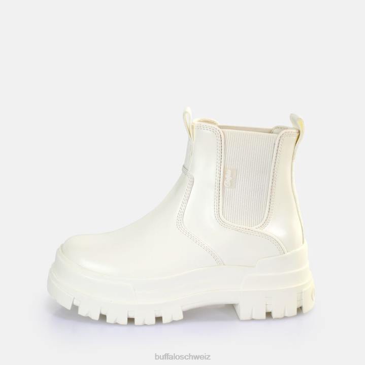 Buffalo Aspha Chelsea-Stiefelette vegan 846Z365 Weiss|Stiefel