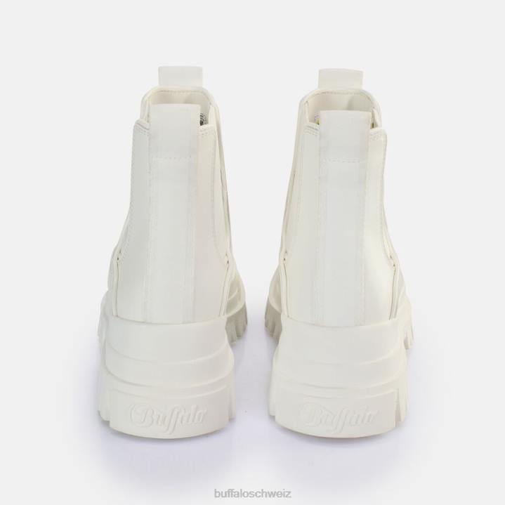 Buffalo Aspha Chelsea-Stiefelette vegan 846Z365 Weiss|Stiefel