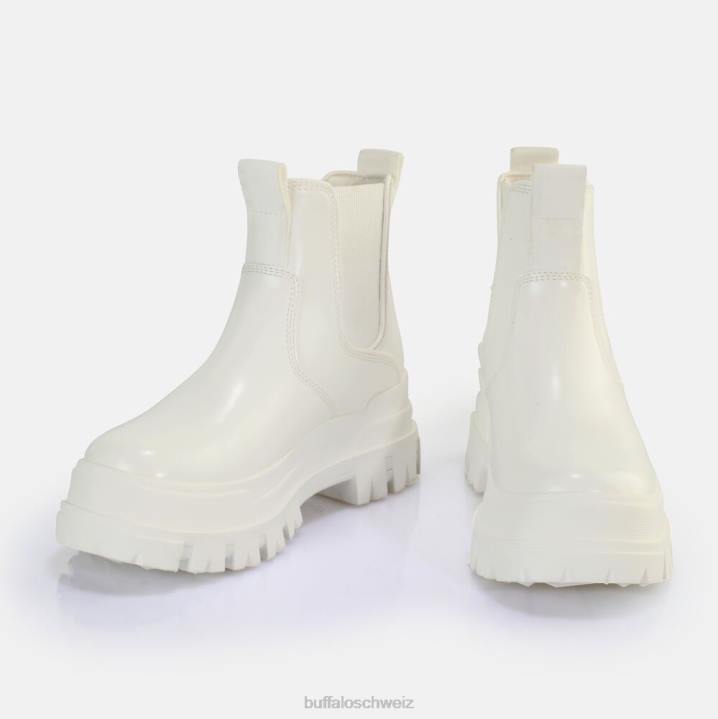 Buffalo Aspha Chelsea-Stiefelette vegan 846Z365 Weiss|Stiefel