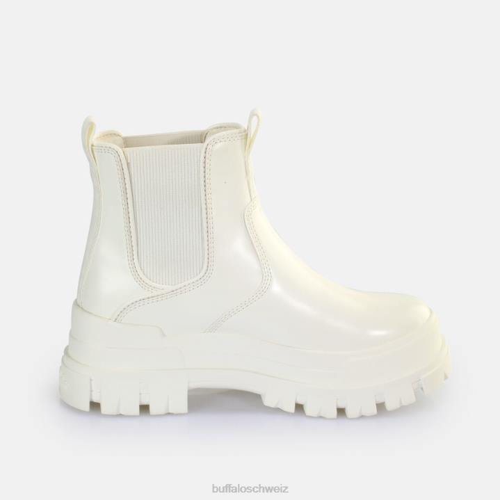 Buffalo Aspha Chelsea-Stiefelette vegan 846Z365 Weiss|Stiefel