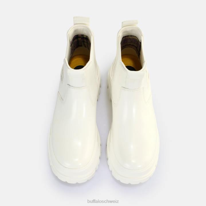 Buffalo Aspha Chelsea-Stiefelette vegan 846Z365 Weiss|Stiefel